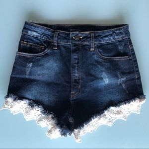 High Waisted Jean Shorts